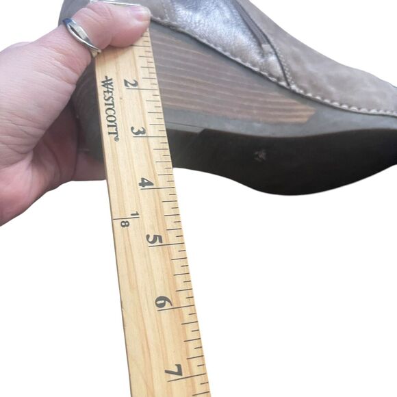 Dansko Women's Size EUR 42 US 11 Susan Suede Brown Wedge Bootie Boots - Picture 12 of 13